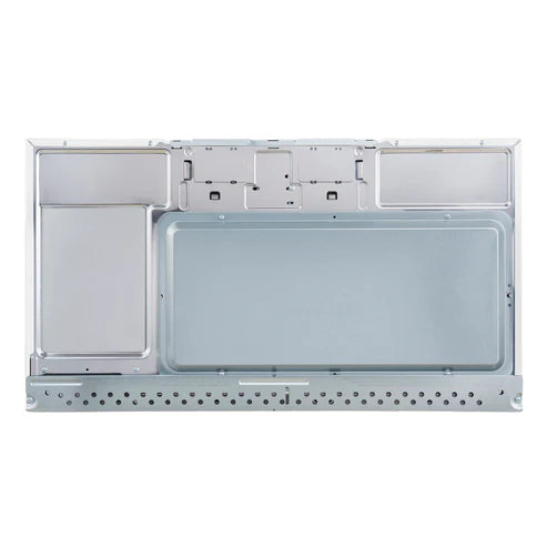 FORNO Fornace 30" 1.5 cu. ft. 300 CFM Over The Range Microwave in White with Antique Brass Accents, FOTR3038-30WHT