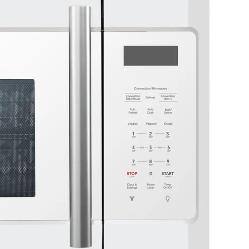 FORNO Fornace 30" 1.5 cu. ft. 300 CFM Over The Range Microwave in White with Antique Brass Accents, FOTR3038-30WHT