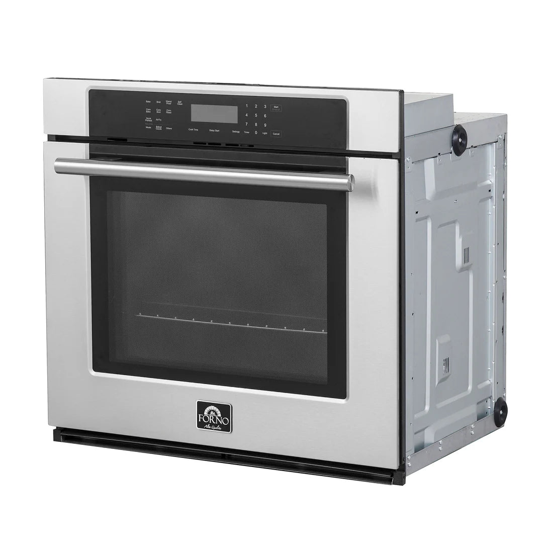 FORNO Villarosa 30" Built-In Single Wall Oven In Stainless Steel with Self-Clean, FBOEL1358-30