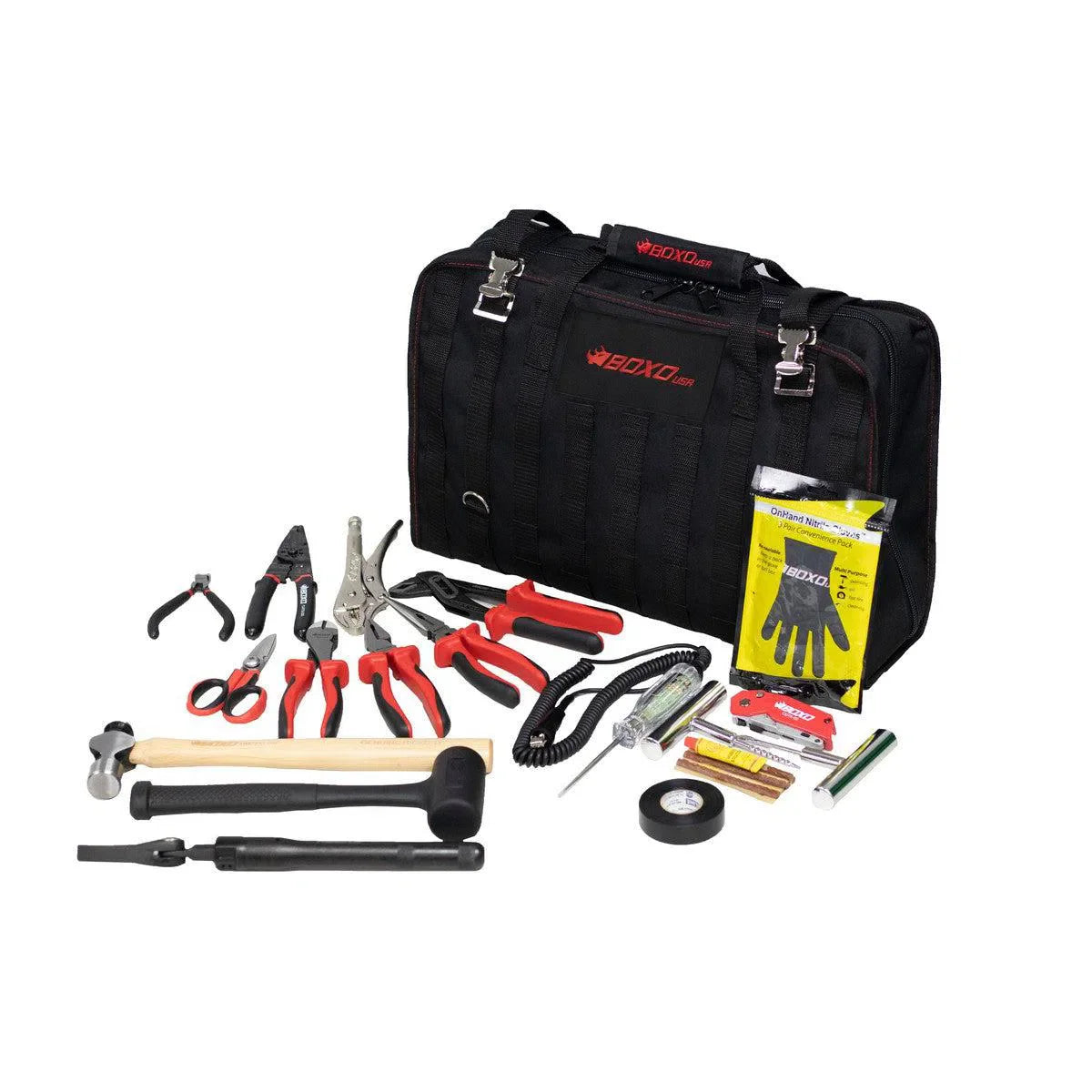 Boxo Off-Road Bag Combo | 108-Piece Off-Road Tool Bag and SAE Tool Roll
