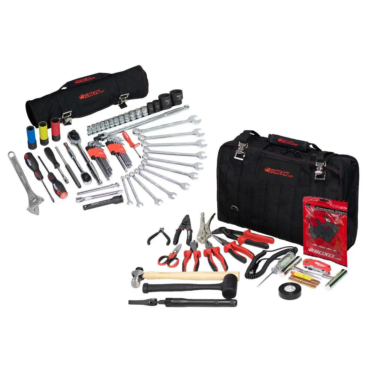 Boxo Off-Road Bag Combo | 108-Piece Off-Road Tool Bag and SAE Tool Roll