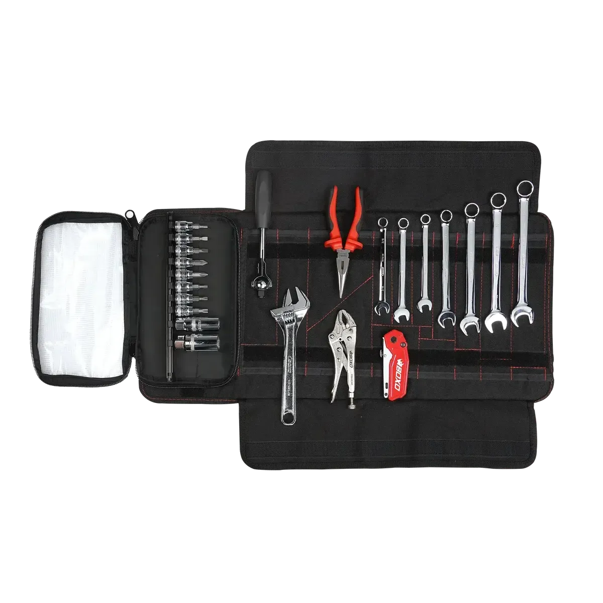 Boxo Snowmobile Roll | 23-Piece Metric & SAE Snowmobile Tool Kit