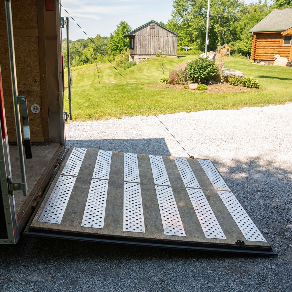 Trailer Tread w/Circle Punch Plate Traction