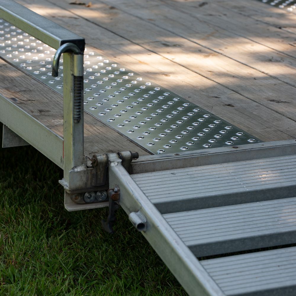 Trailer Tread w/Circle Punch Plate Traction