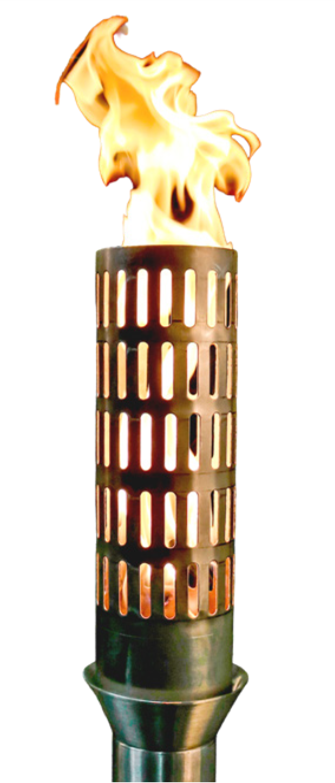 The Outdoor Plus Vent Fire Torch / Stainless Steel plus Free Cover