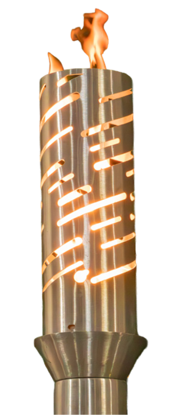 The Outdoor Plus Shooting Star Fire Torch / Stainless Steel plus Free Cover