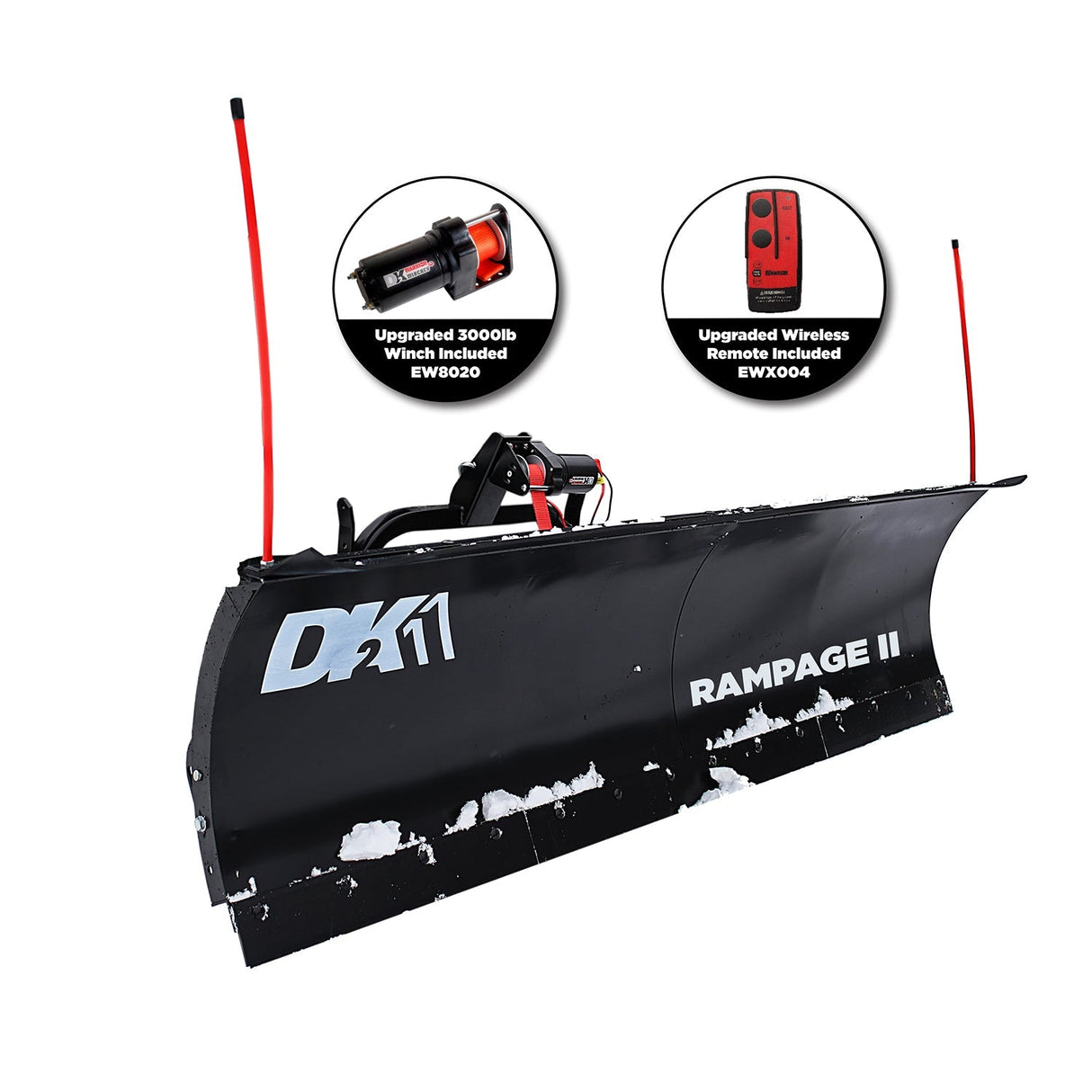 Detail K2 Rampage II - 82 x 19 Custom Mount Snow Plow Kit - RAMP8219