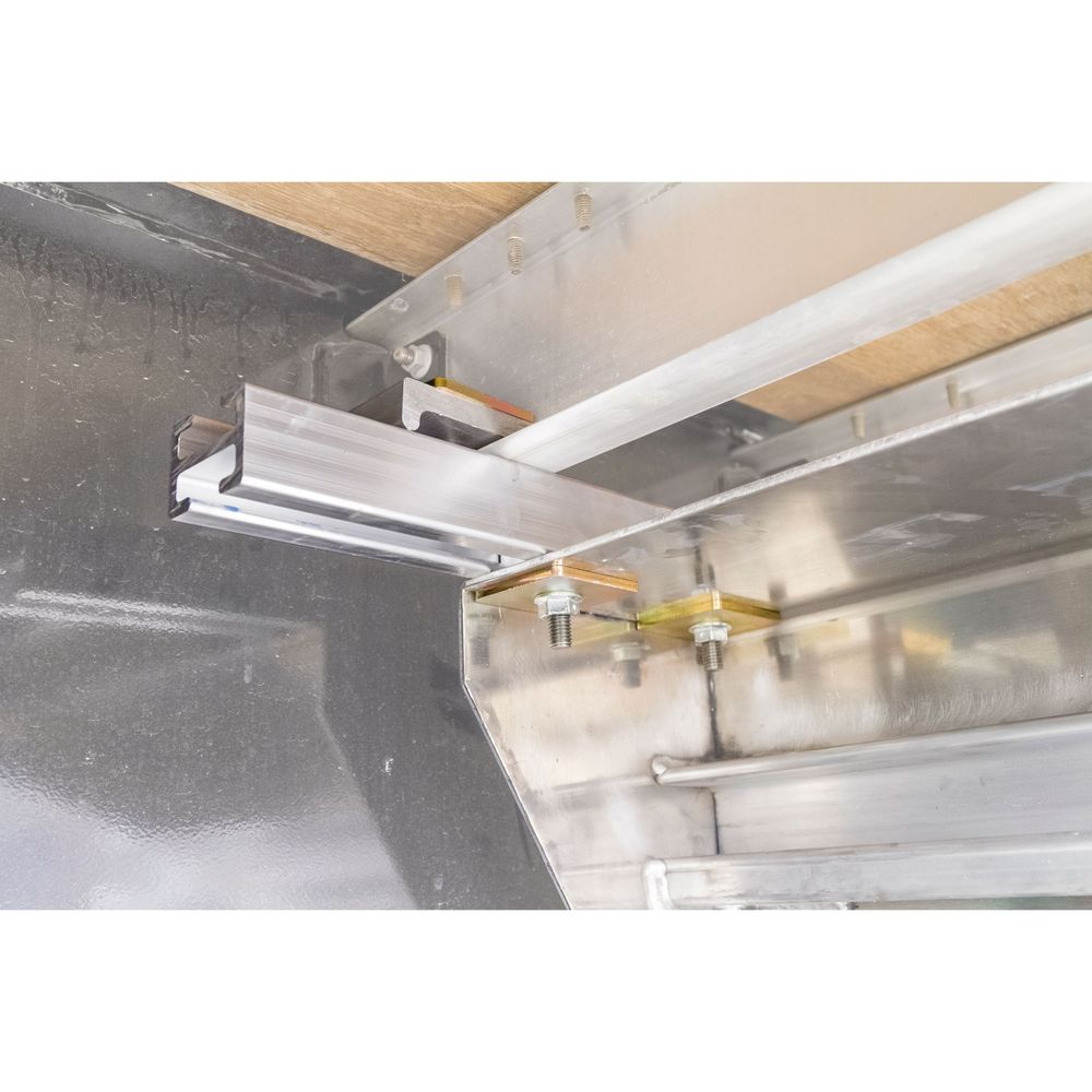 Clamp-On Semi-Trailer Loading Ramp Storage Brackets