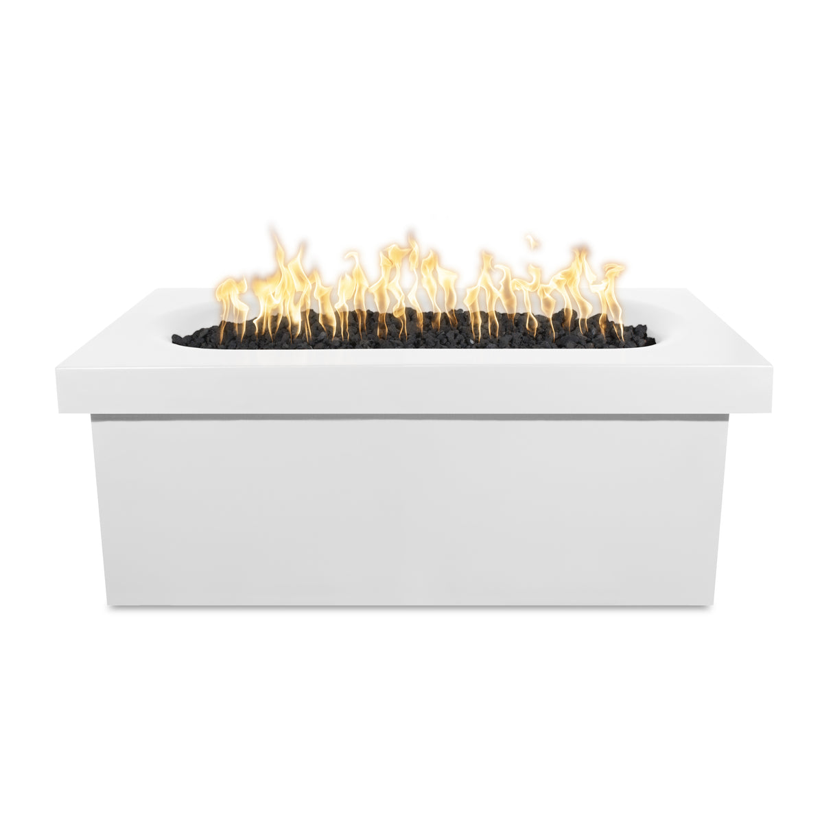 The Outdoor Plus Ramona Rectangular Concrete Fire Table plus Free Cover
