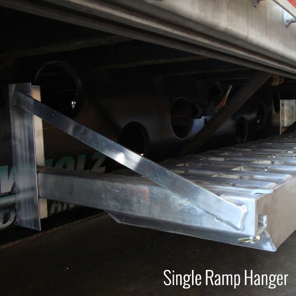 Bolt-On Semi-Trailer Loading Ramp Storage Brackets