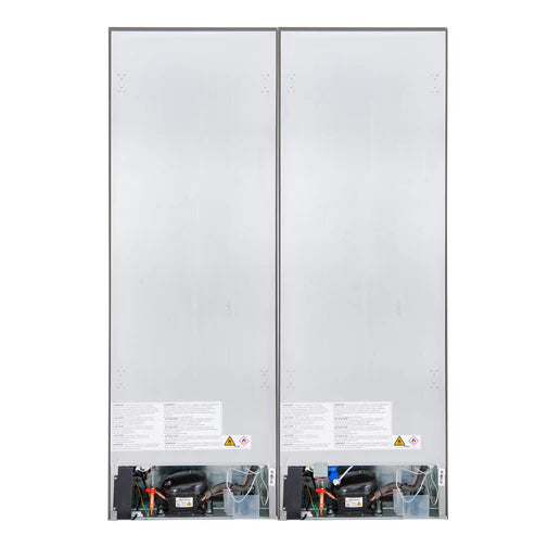 Forno Custodia 48" Bottom Freezer combo, 20.6 cf., Ice Maker, Total No frost, Stainless Steel handles