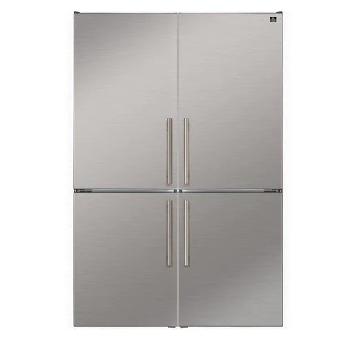Forno Custodia 48" Bottom Freezer combo, 20.6 cf., Ice Maker, Total No frost, Stainless Steel handles