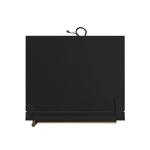 FORNO Espresso Milano 31" 17.2 cu. ft. Right Swing Refrigerator and Bottom Freezer in Black with Silver Handles, FFFFD1785-31BLK