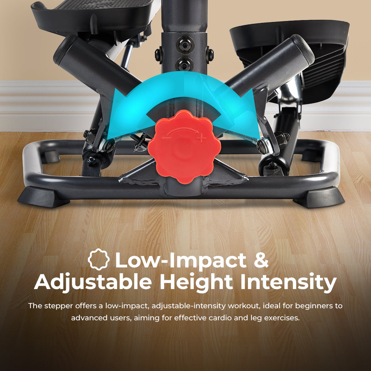 Sunny Health & Fitness Smart Twist Stepper with Handlebar