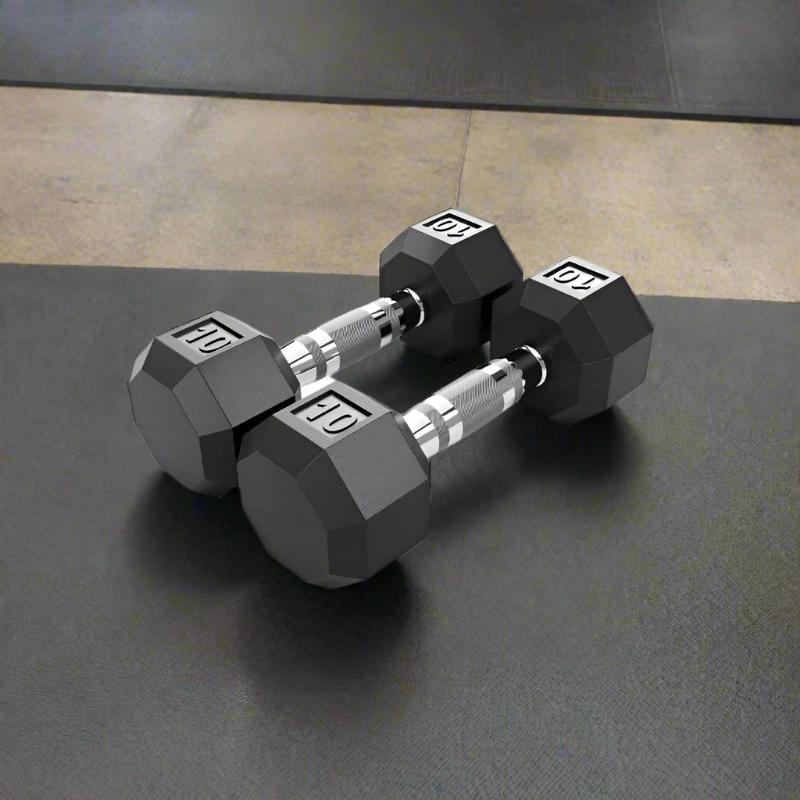 VTX SD-R 8-Sided Rubber Dumbbell Set