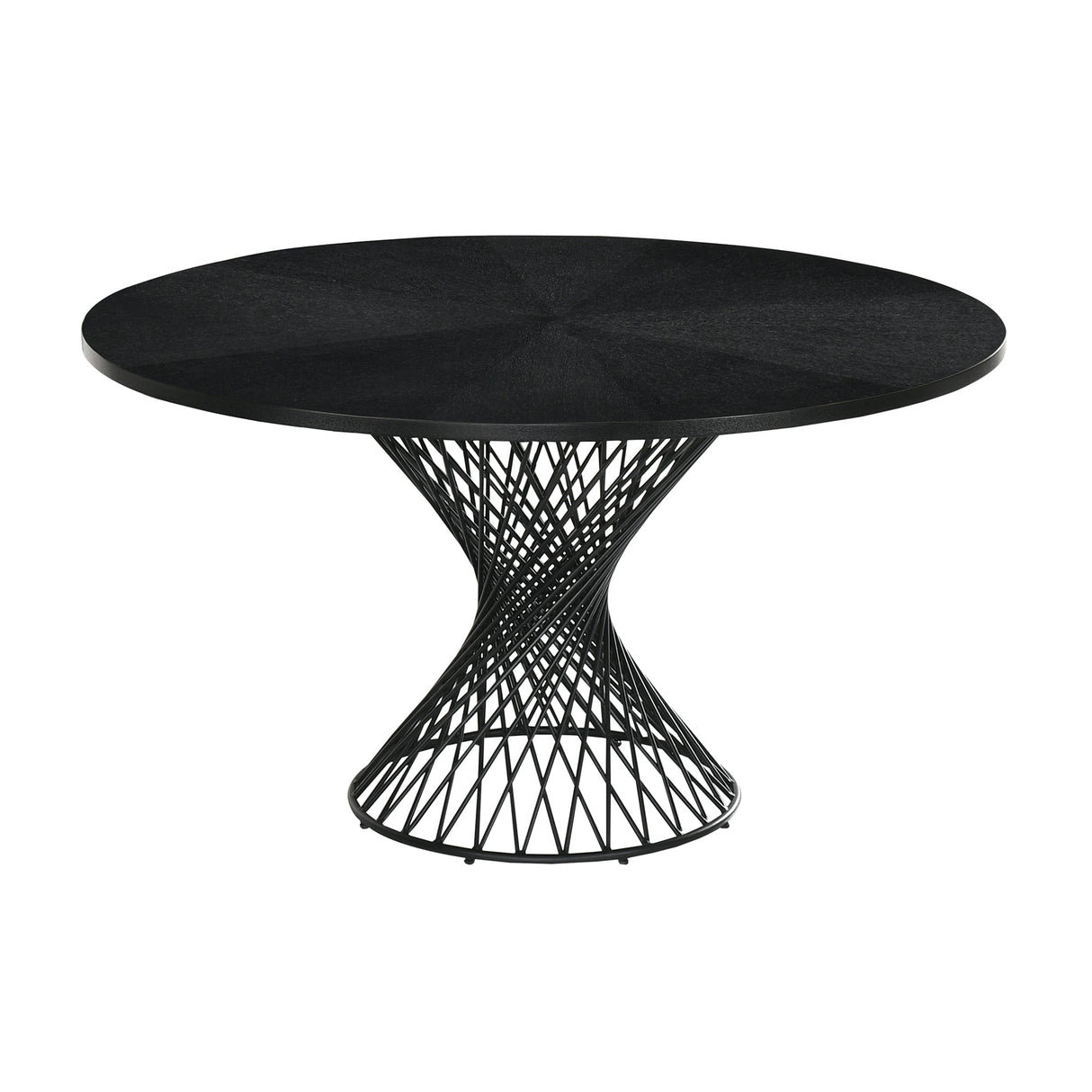 Cirque Mid-Century Dining Set - 5-Piece Comfort & Style with Round Table and Plush Chairs Included