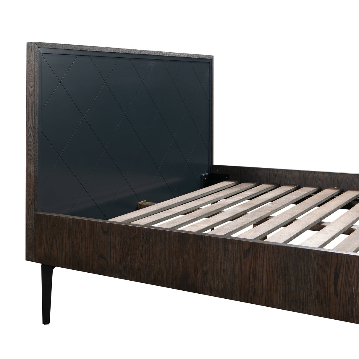 Cross 3-Piece Bedroom Set with Modern Rustic Style, Solid Oak Frame, and Spacious Nightstands