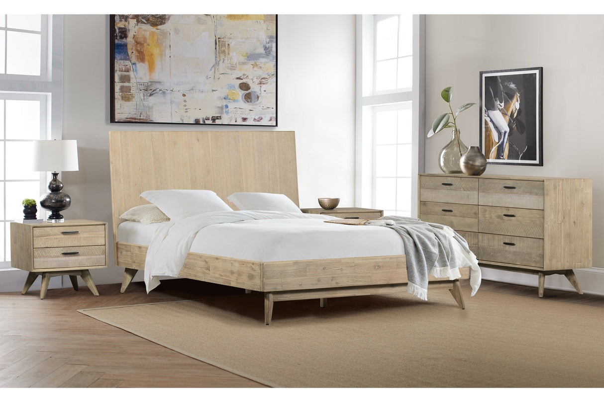 Baly Solid Acacia Bedroom Set – 4-Piece Modern Rustic Furniture for Stylish and Lasting Comfort