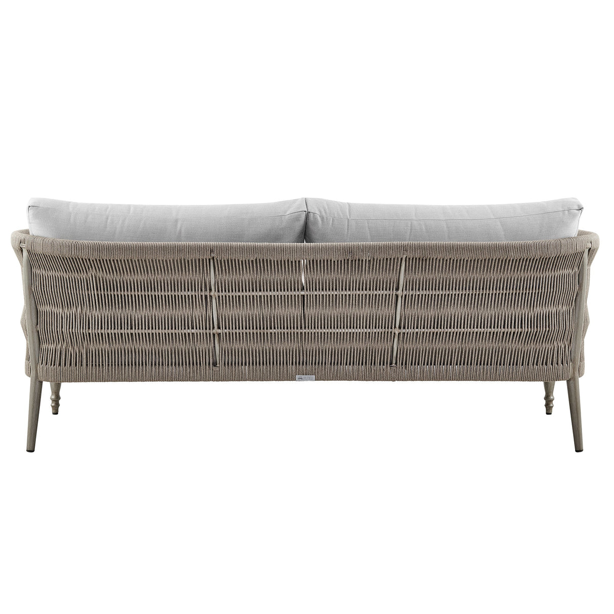 Safari 4-Piece Outdoor Conversation Set with Beige Cushions, Wicker & Aluminum, UV Resistant Comfort
