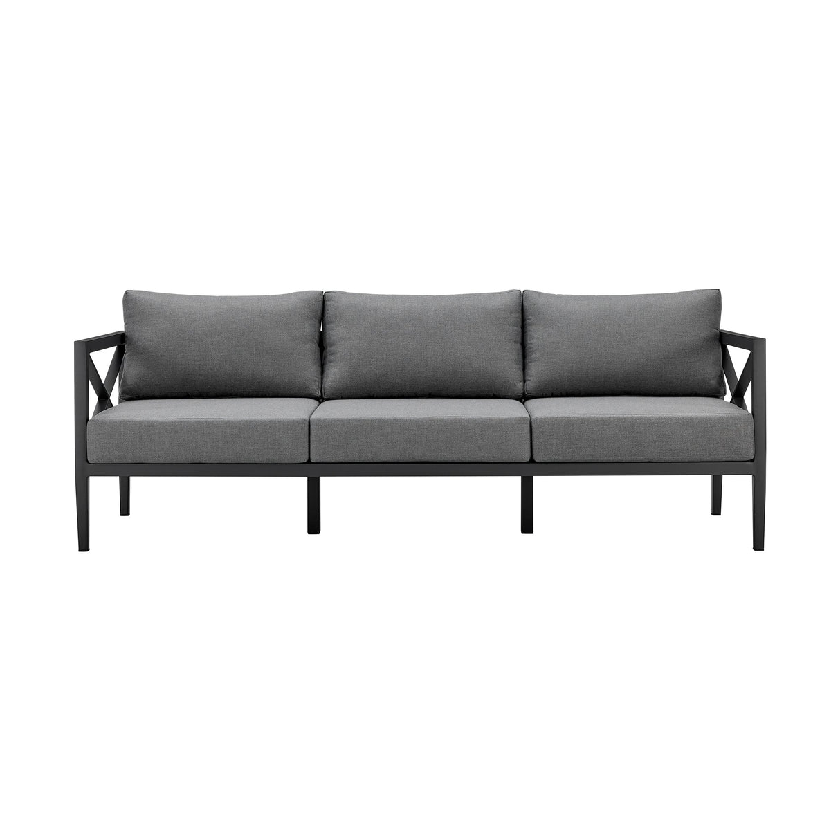 Sonoma 4-Piece Outdoor Conversation Set - Stylish Aluminum Frame with Comfortable Waterproof Cushions