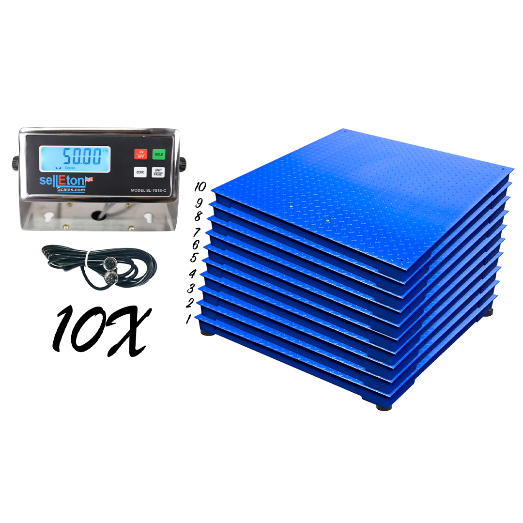 Prime Scales Multi-pack Floor Scales Selleton | SL-700-2x2 | 24" x 24"