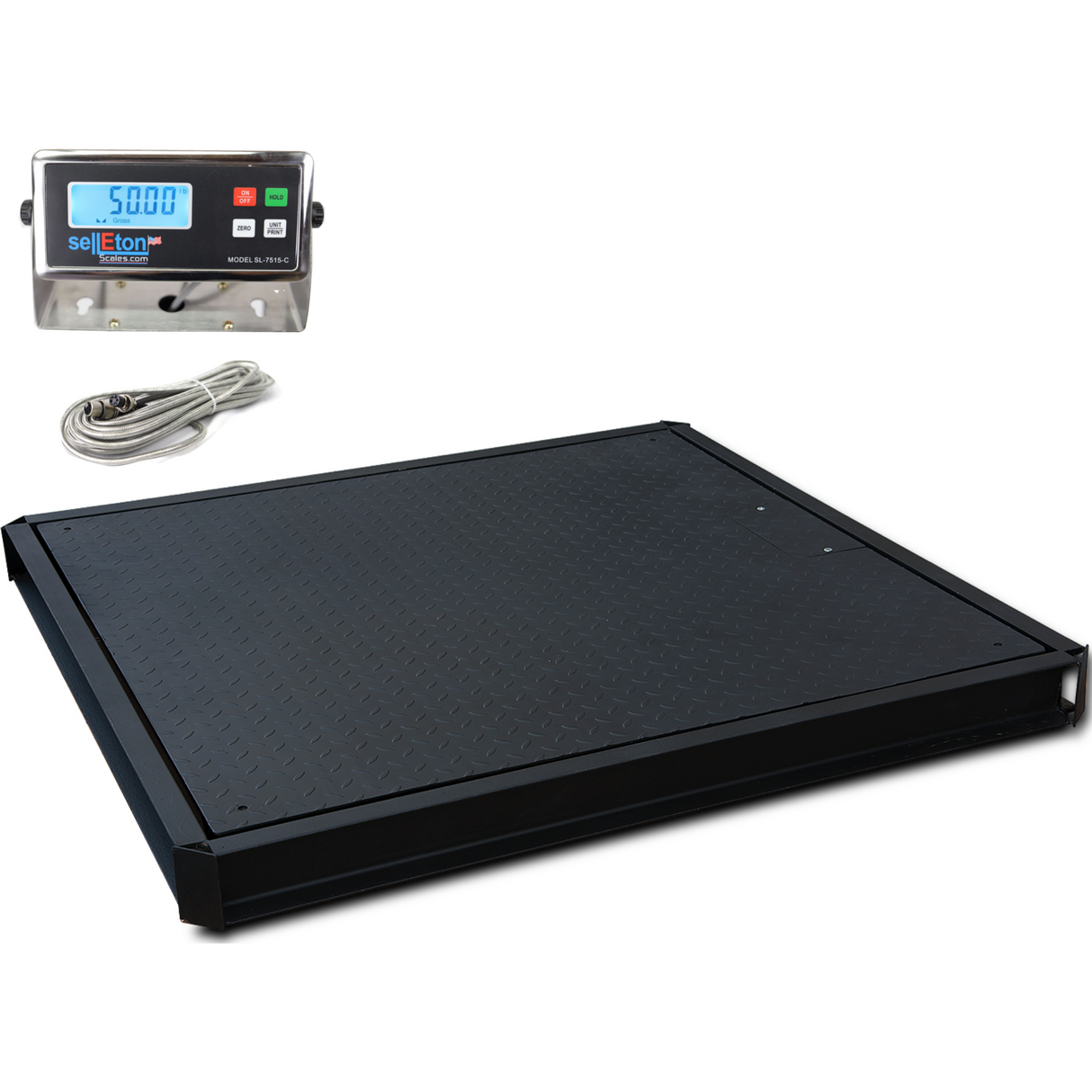 Prime Scales 72" x 72" ( 6' x 6' ) Selleton Floor Scale with Pit Frame, for above & in-ground use