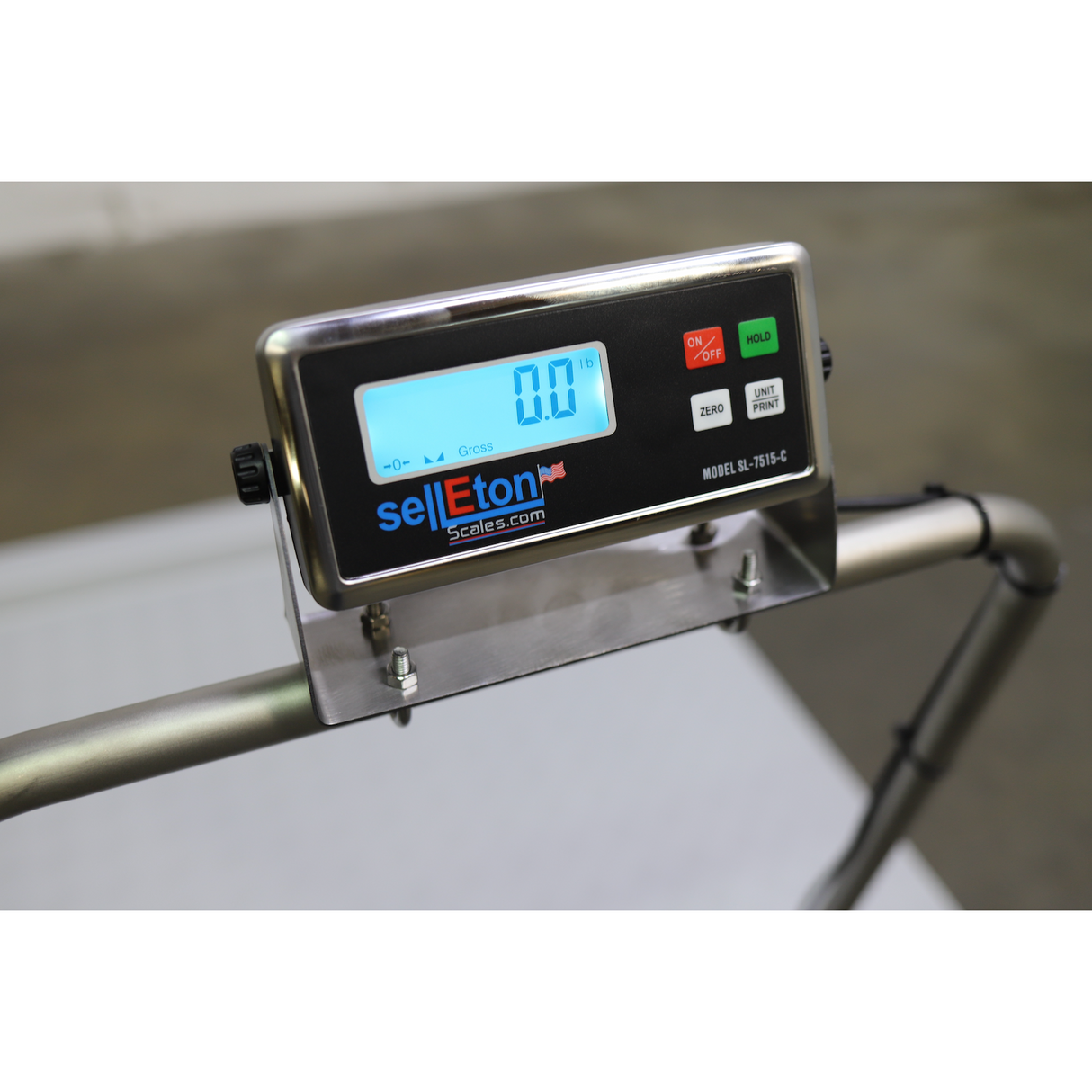 SellEton SL-Wheelchair-1k Aluminum Wheel Chair Drum Scale 1000 lb x .2 lb