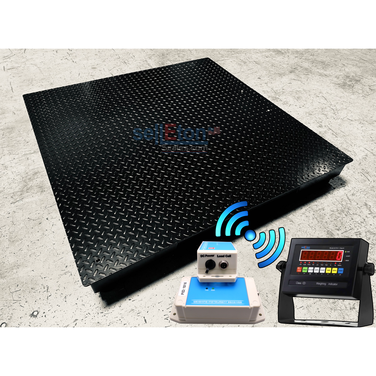 Prime Scales NTEP Certified SL-800-W SellEton (48" x 48") Wireless Industrial Floor scales