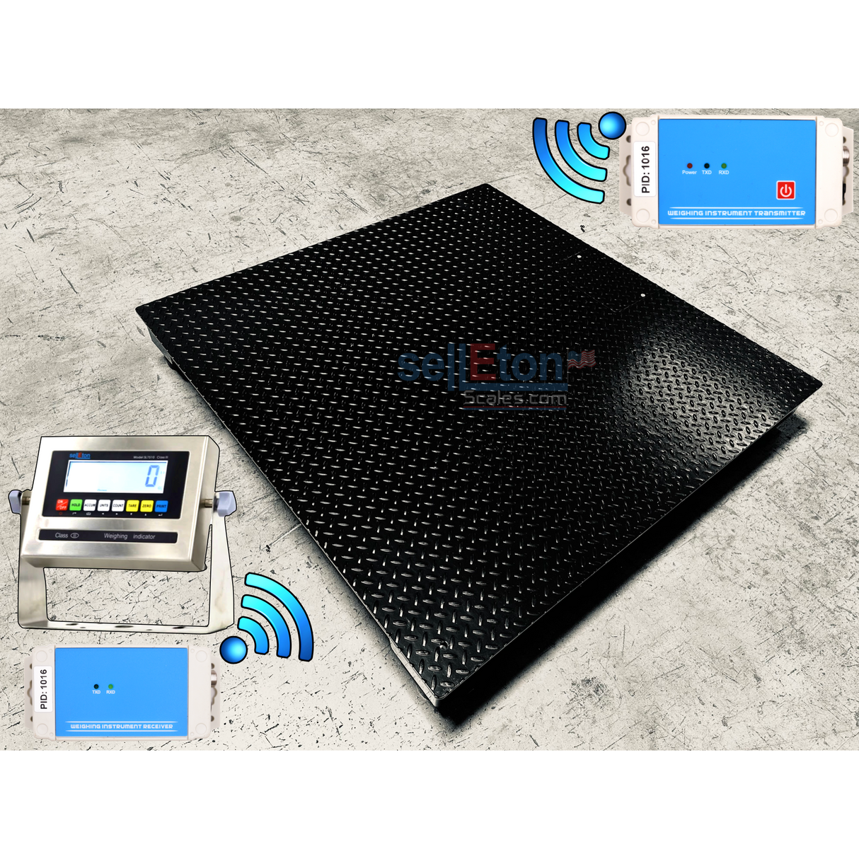 Prime Scales NTEP Certified SL-800-W Selleton (48" x 72") Wireless Industrial Floor scales