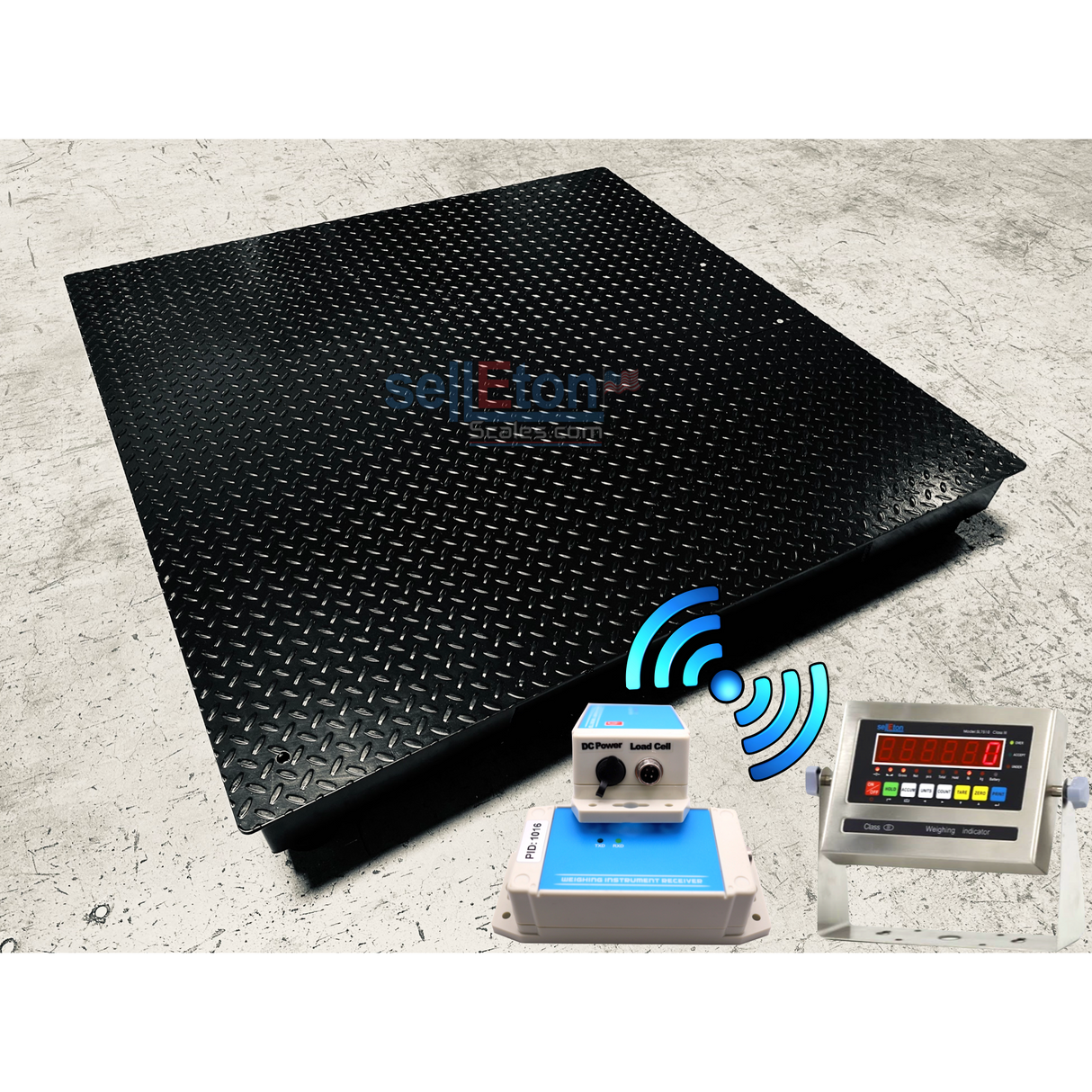 Prime Scales NTEP Certified SL-800-W Selleton (36" x 36") Wireless Industrial Floor scales