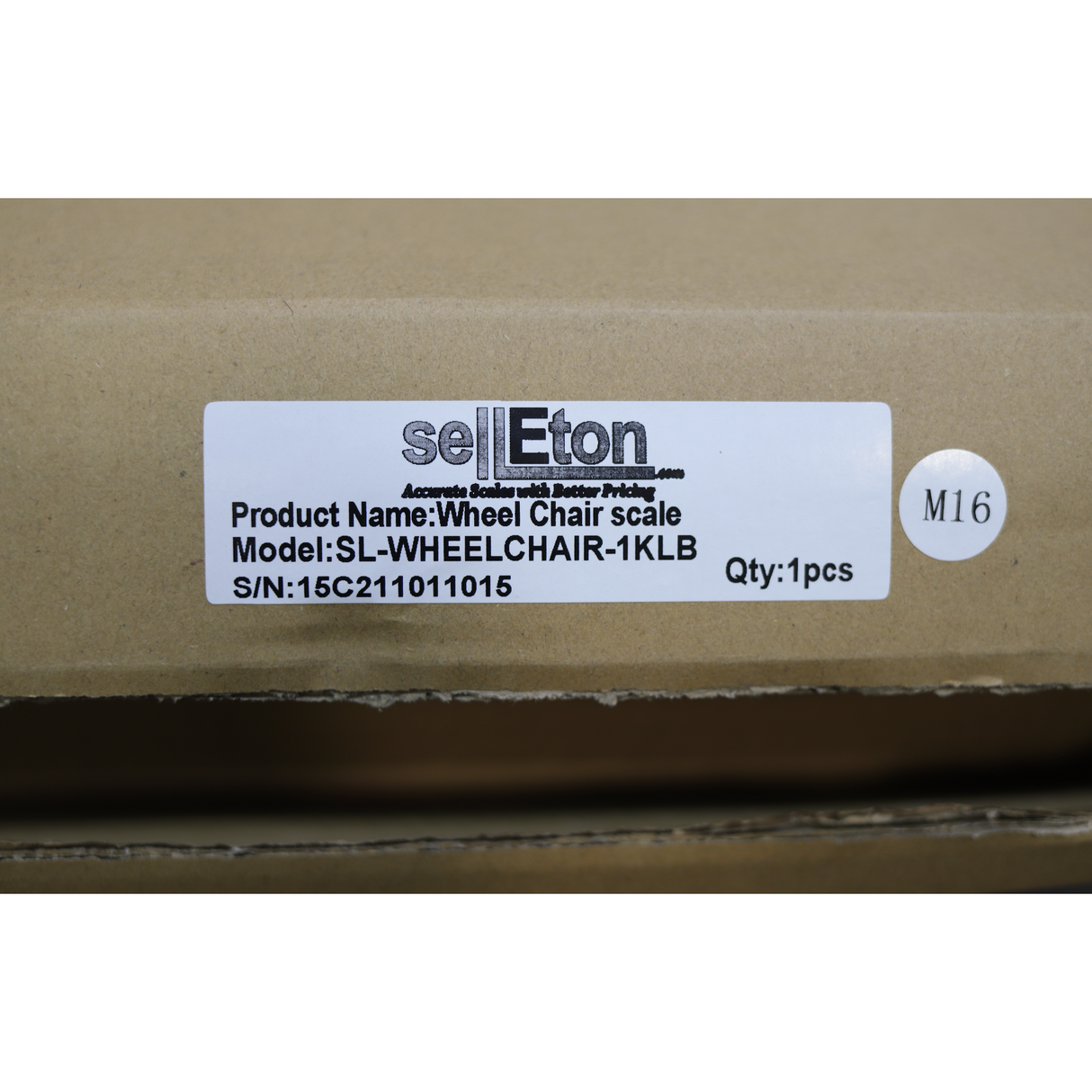 SellEton SL-Wheelchair-1k Aluminum Wheel Chair Drum Scale 1000 lb x .2 lb