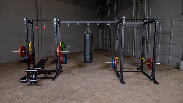 Body Solid Pro Club Line Power Rack, Half Rack Connecting Bar