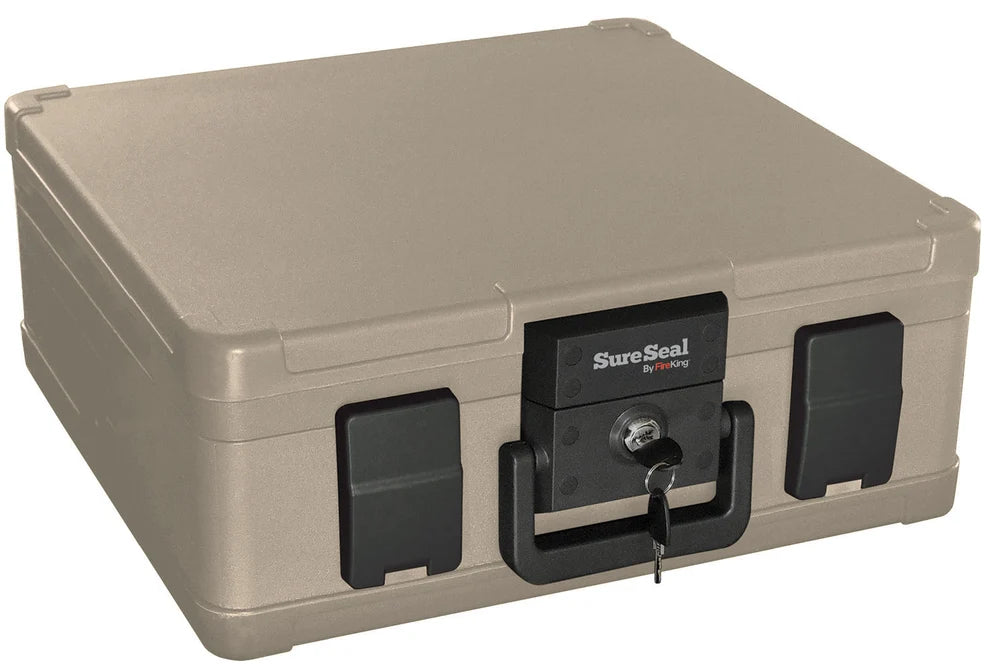 SureSeal by FireKing - 30-Minute or 1-Hour Fire & Up to 100 Hour Waterproof Chest, Taupe
