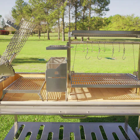 Premium XL Stainless Steel Charcoal Grill Tagwood BBQ26SS - 2600 sq. in. of Grilling Space
