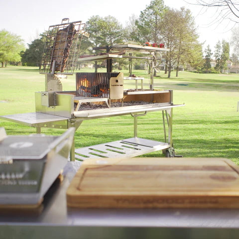 Premium XL Stainless Steel Charcoal Grill Tagwood BBQ26SS - 2600 sq. in. of Grilling Space