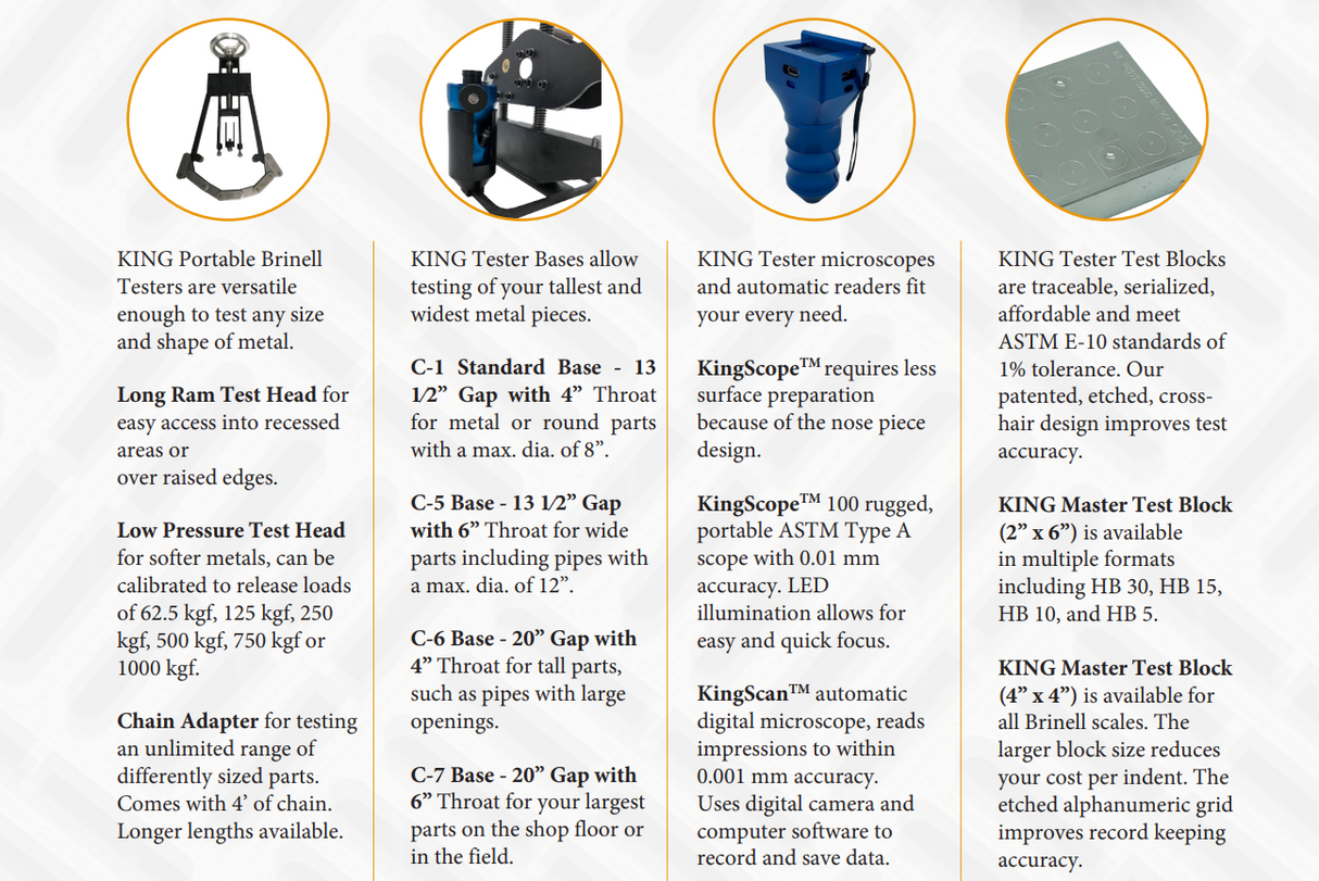 Hardness Tester - King Brinell Hardness Tester