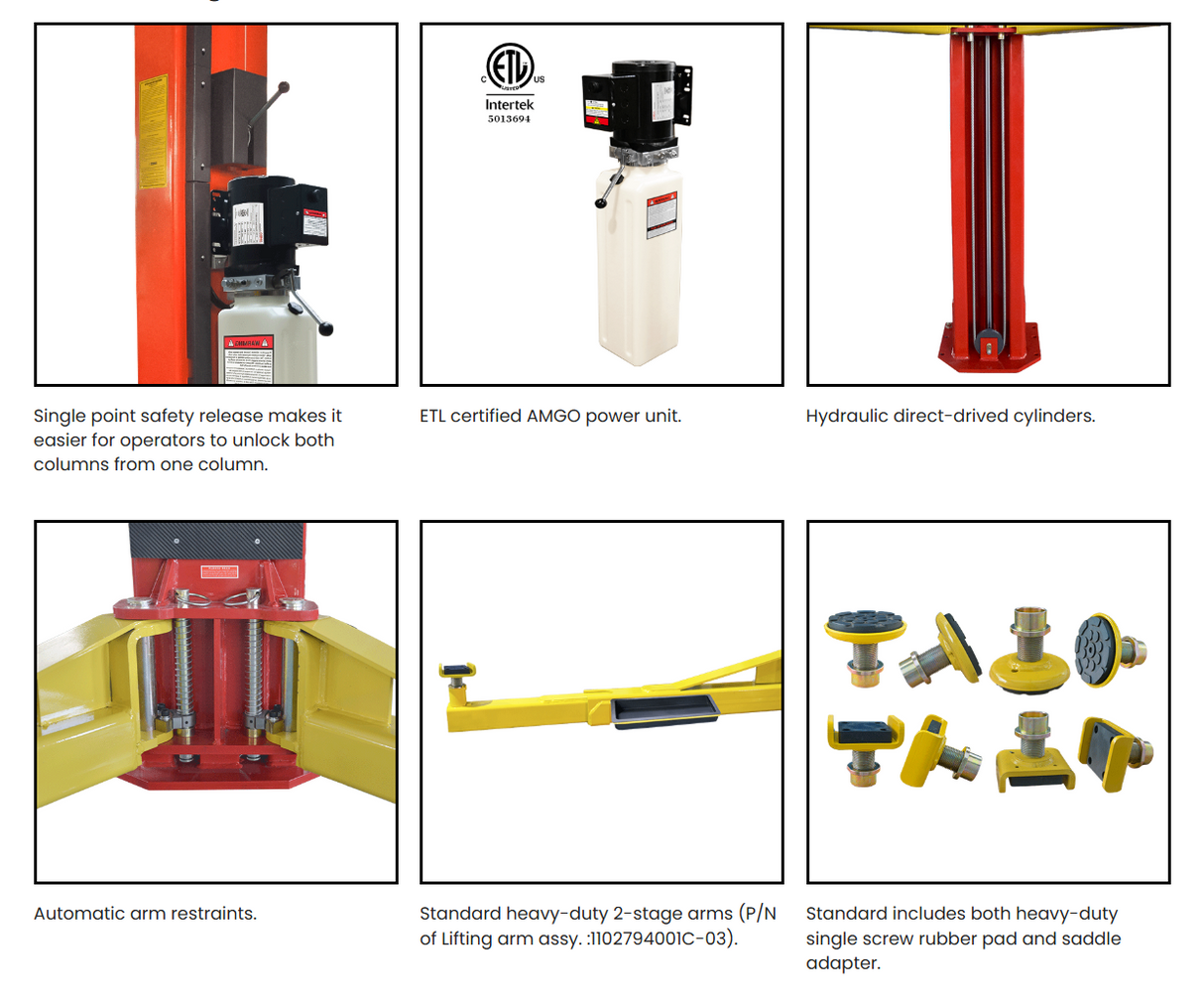 AMGO OH-18 18,000 lb 2 Post Lift