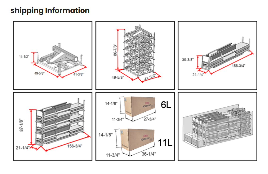 AMGO SPL-6 Single Post Parking Lift