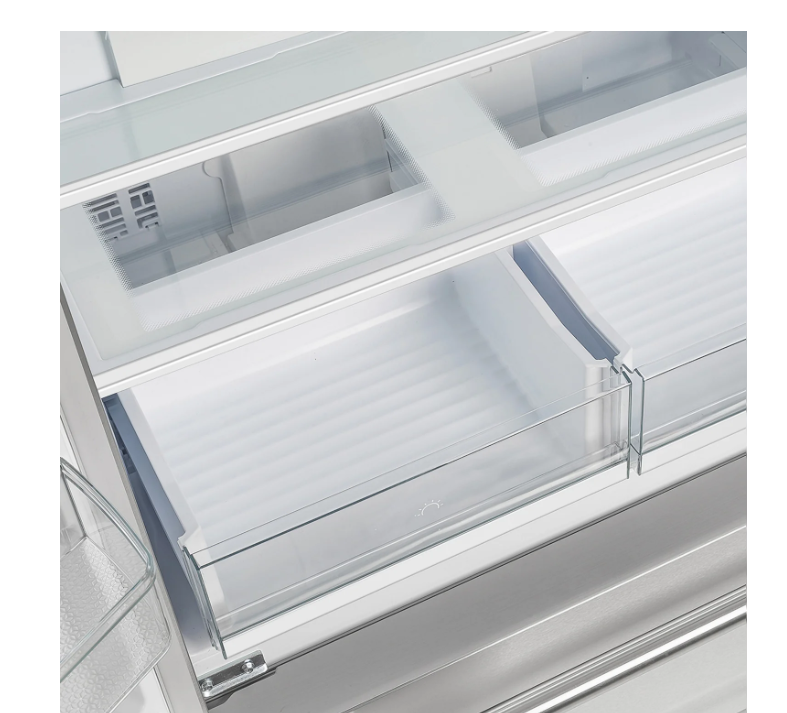 FORNO Moena 36" 19.2 cu. ft. French Door Built-In Refrigerator in Stainless Steel with Ice Maker, FFRBI1820-36SB