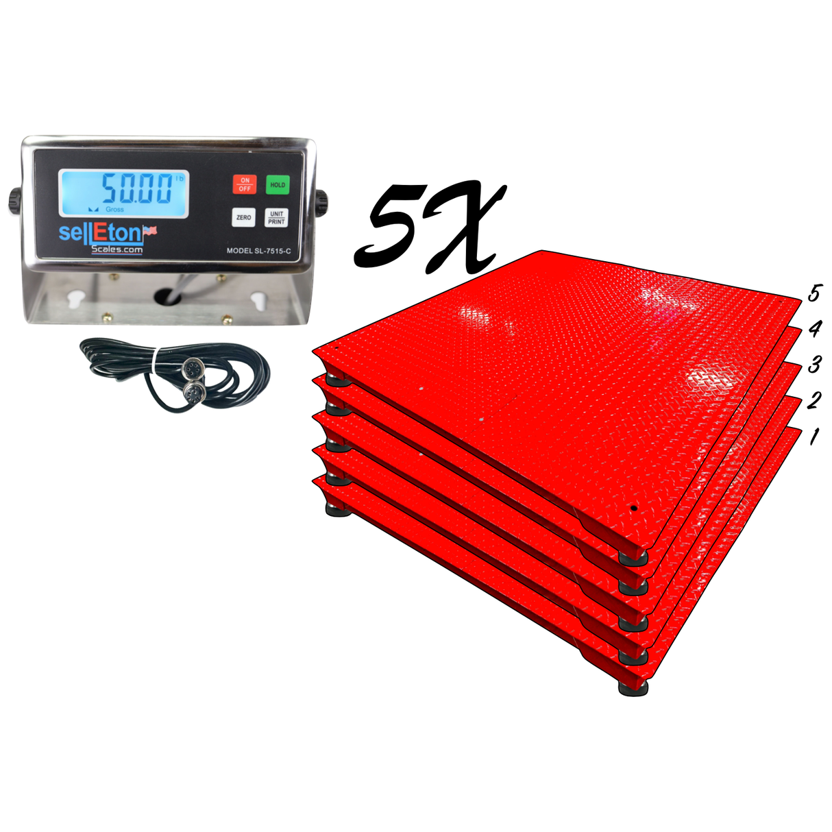 Prime Scales Multi-pack Floor Selleton Scales | SL-700-5x5 | 60" x 60"