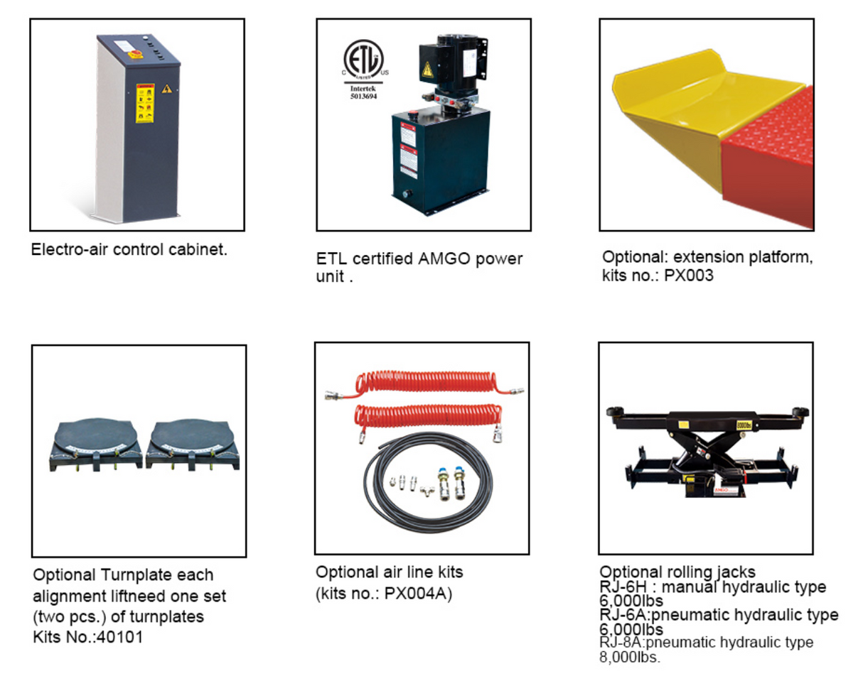 AMGO AX-16A 16,000 lbs Alignment Scissor Lift