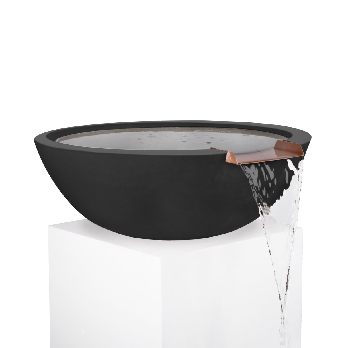 The Outdoor Plus Sedona Concrete Water Bowl plus Free Cover