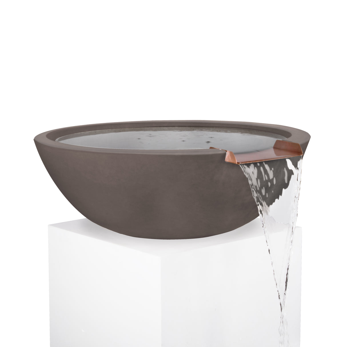 The Outdoor Plus Sedona Concrete Water Bowl plus Free Cover