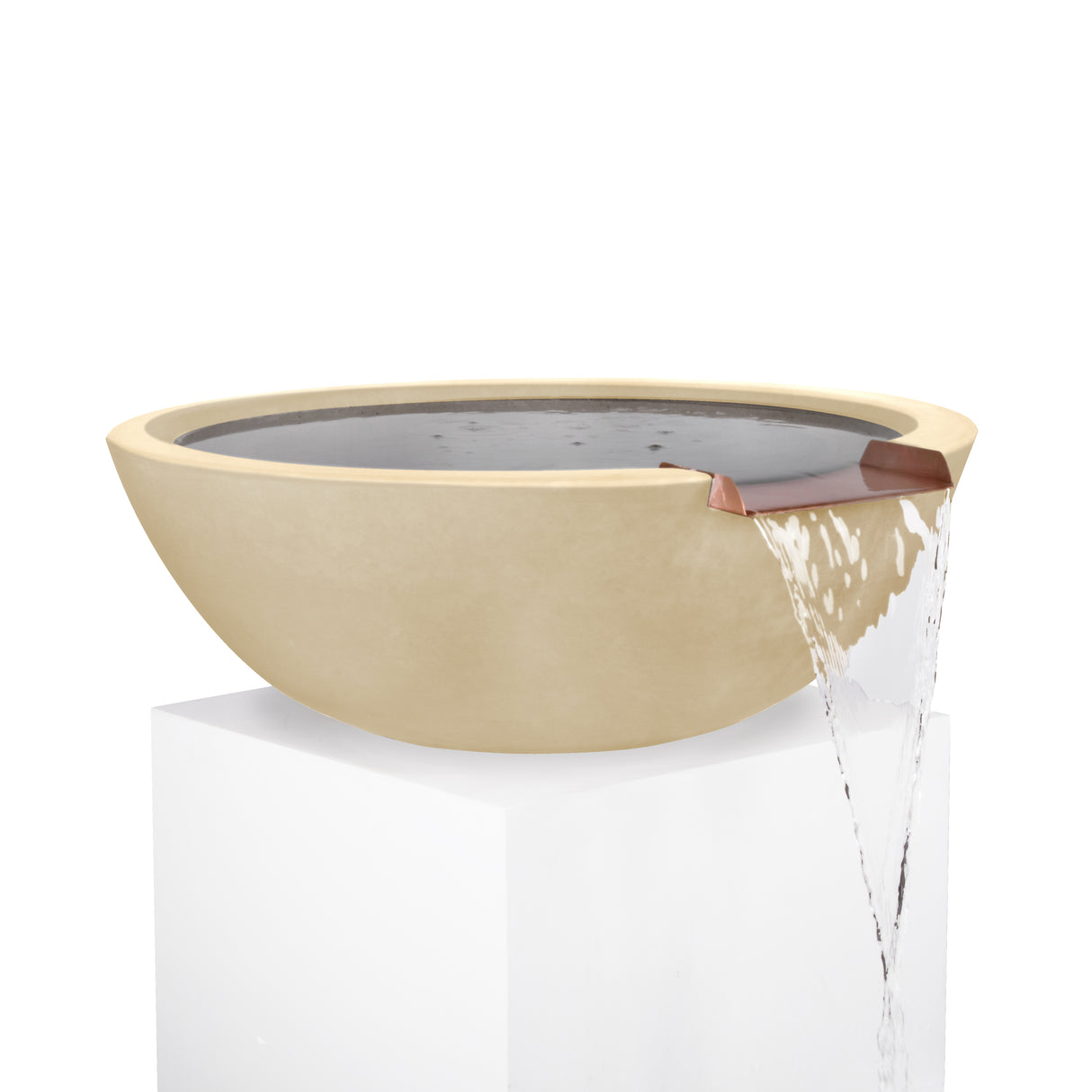 The Outdoor Plus Sedona Concrete Water Bowl plus Free Cover