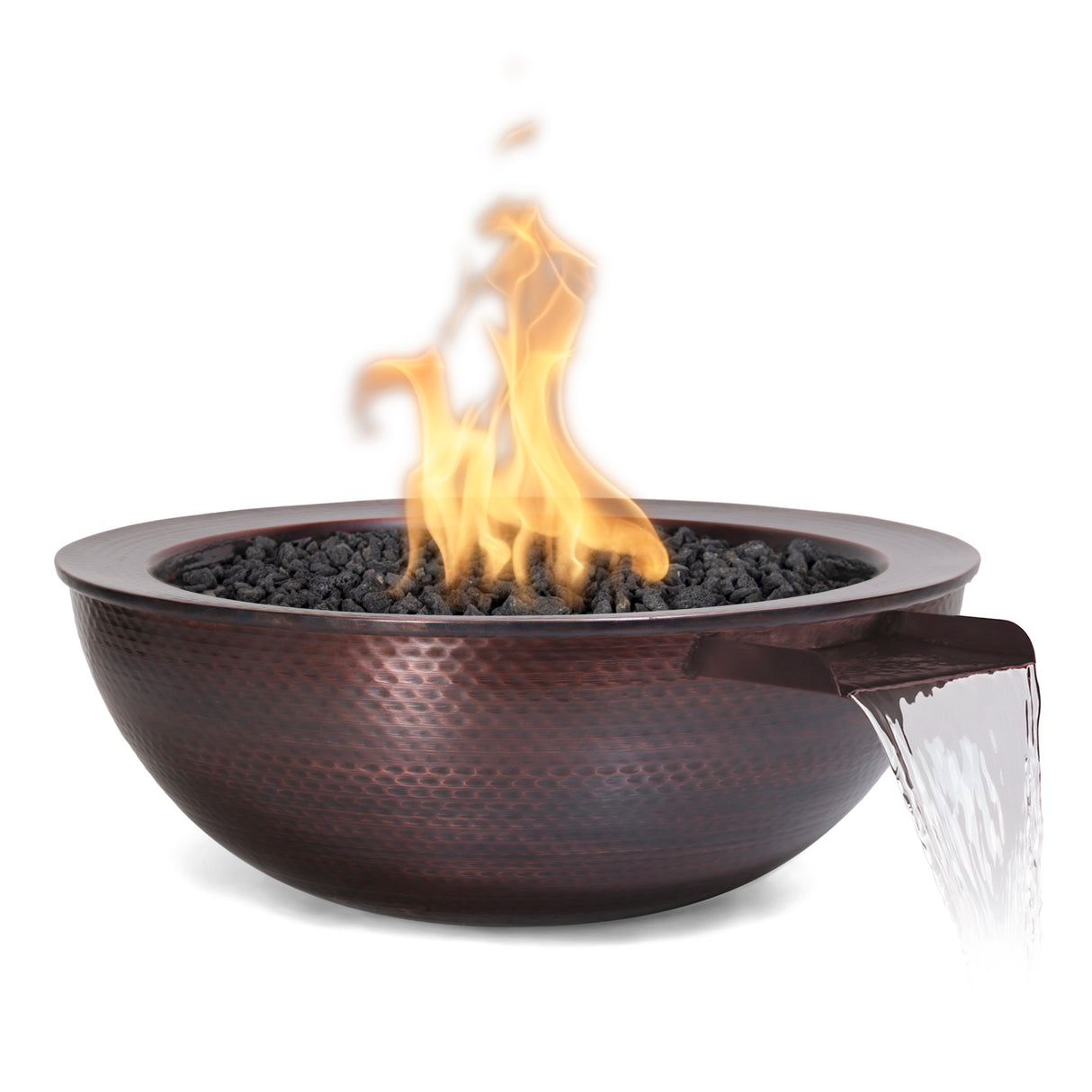The Outdoor Plus Sedona Copper Fire & Water Bowl plus Free Cover