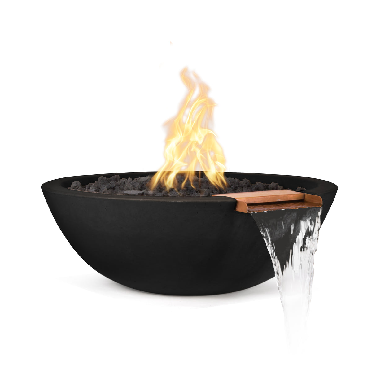 The Outdoor Plus Sedona Concrete Fire & Water Bowl plus Free Cover
