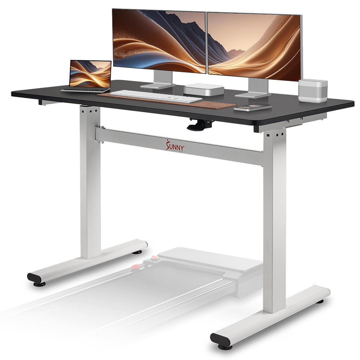 Sunny Health & Fitness Multi -Purpose Air-Drive Adjustable Standing Desk