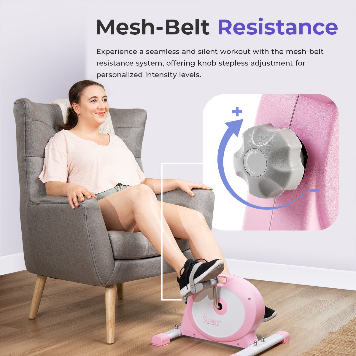 Sunny Health & Fitness Smart Mini Exercise Bike