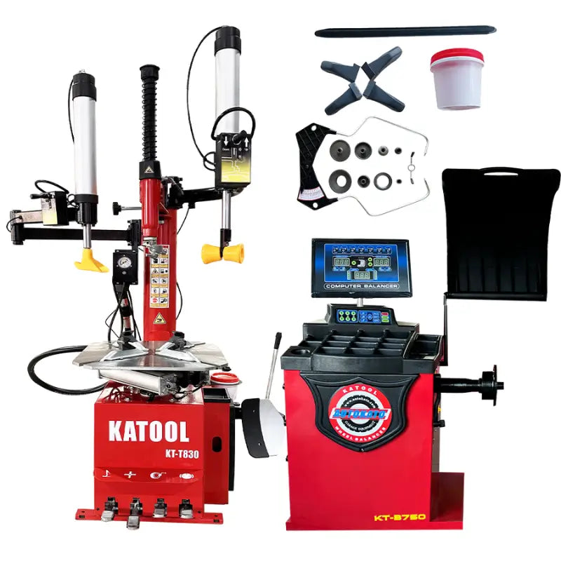 Katool T830 B750 Tire Changer with Wheel Balancer Combo