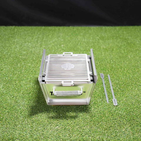 Tagwood BBQ Table Top Warming Brazier | Stainless steel and Acacia wood | BBQ07SS--